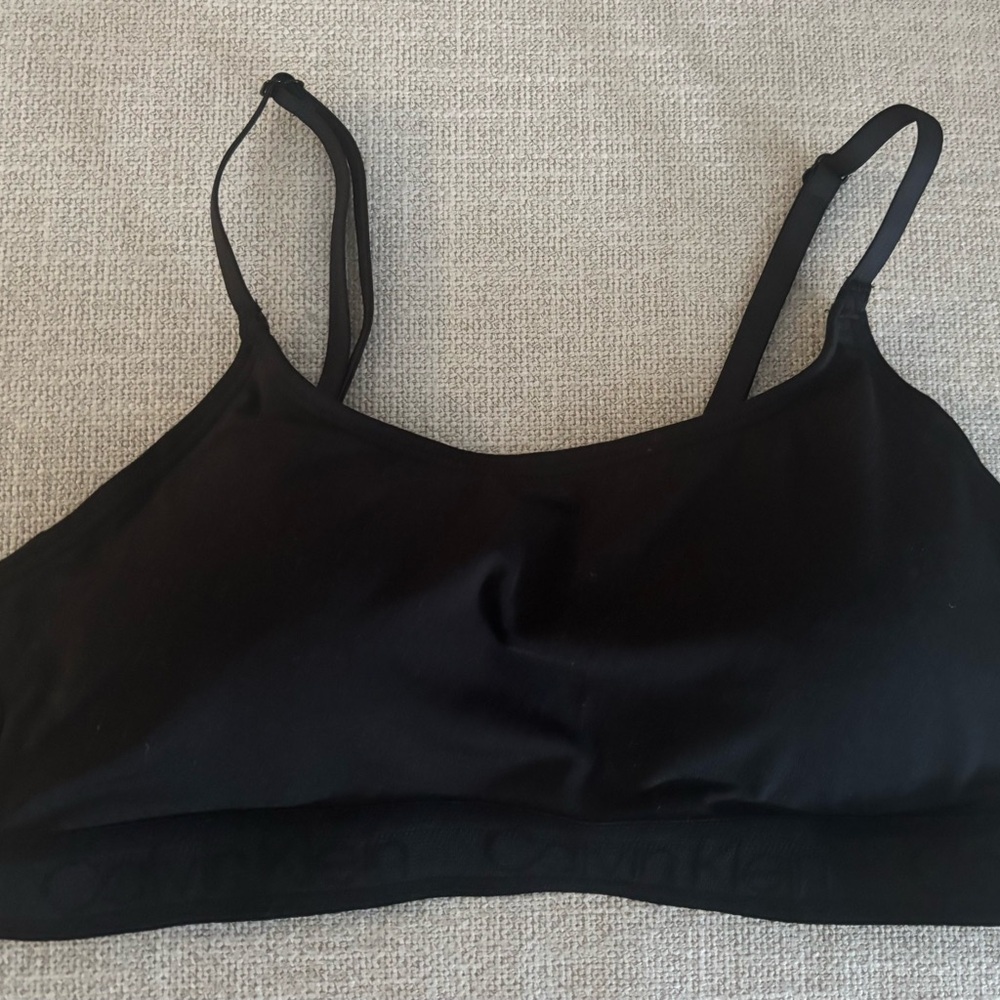 Calvin Klein Black Bralette with adjustable straps